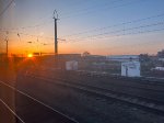 Sunset over the NEC & Morris & Essex lines.